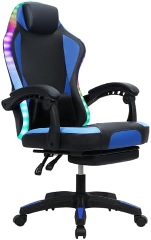 Rgb Gaming Chair - Ergonomische RGB LED-gamingstoel met in hoogte
