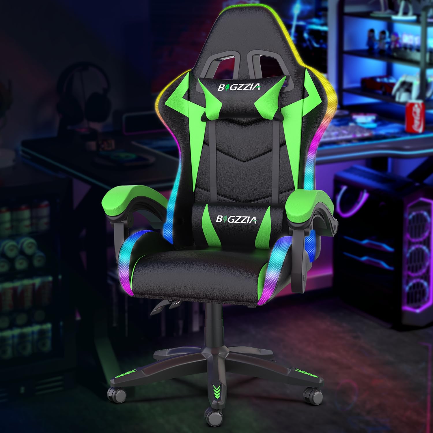 Rgb Gaming Chair - Gamingstoel met RGB LED-verlichting voor kinderen