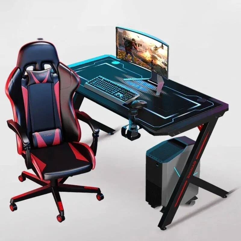 Rgb Gaming Chair - Computer E-sporttafel Desktop Nordic Bureaus Metaal