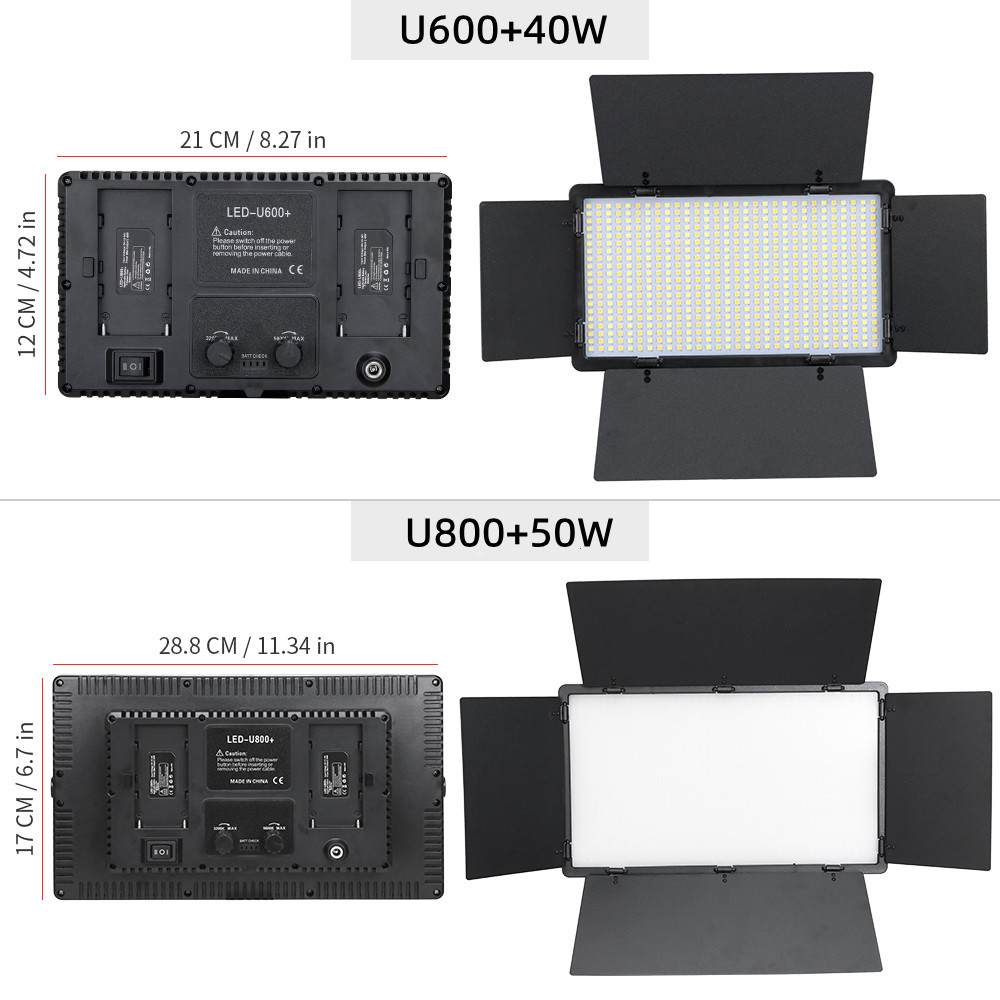 U800 600 Led Video Panel Light - Led Light Panel Stream recensie en prijs