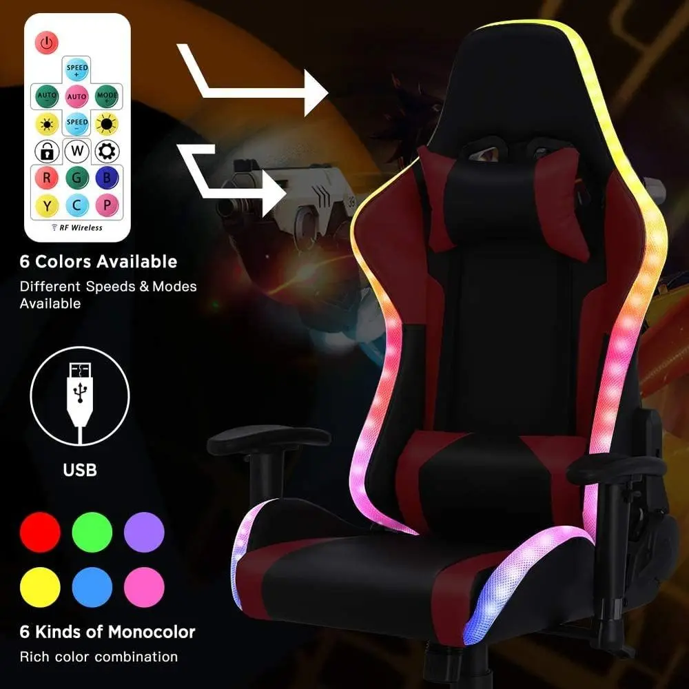 Ergonomische gamingstoel met h - Rgb Gaming Chair recensie en prijs