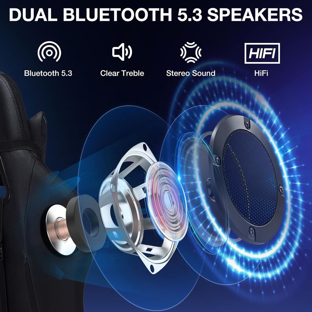 RGB-gamingstoel met Bluetooth- - Rgb Gaming Chair recensie en prijs