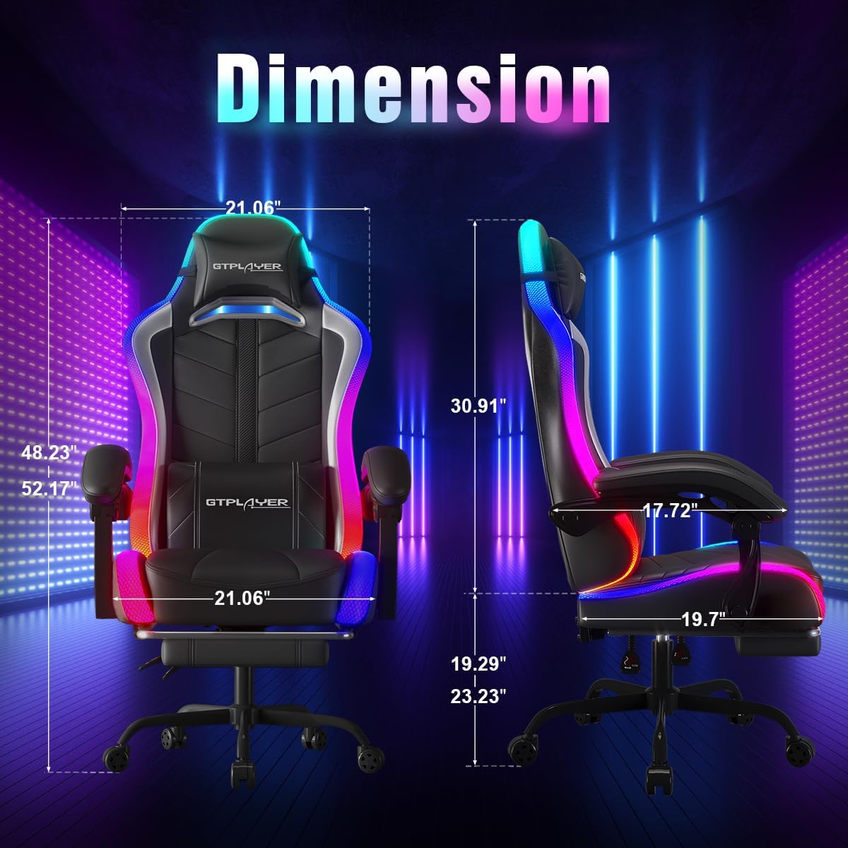Gamingstoel met RGB LED-verlic - Rgb Gaming Chair recensie en prijs