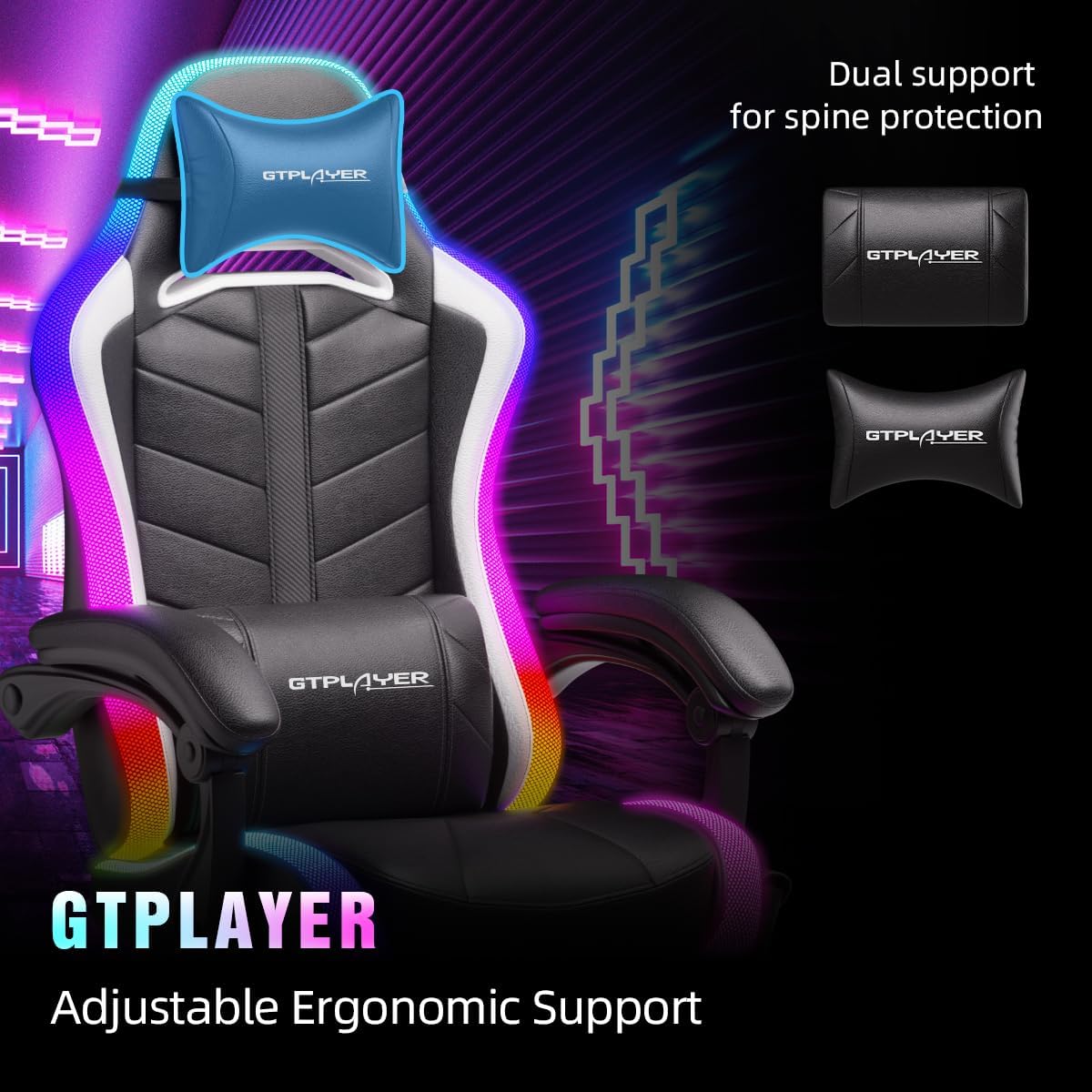 Gamingstoel met RGB LED-verlic - Rgb Gaming Chair recensie en prijs