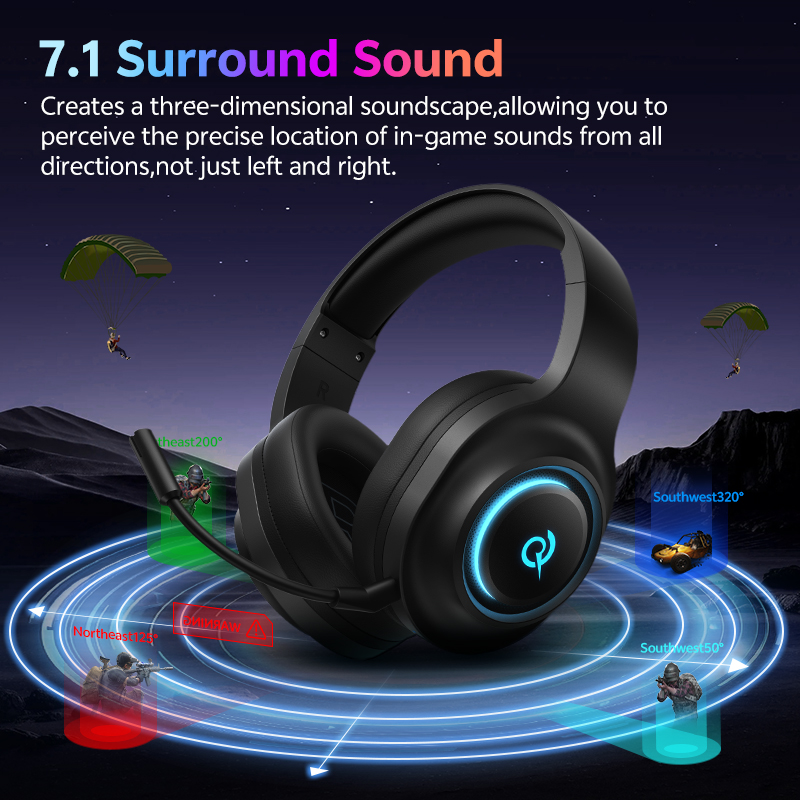 QCY Heroad V200 Gaming Headset - Gaming Headset 7.1 recensie en prijs