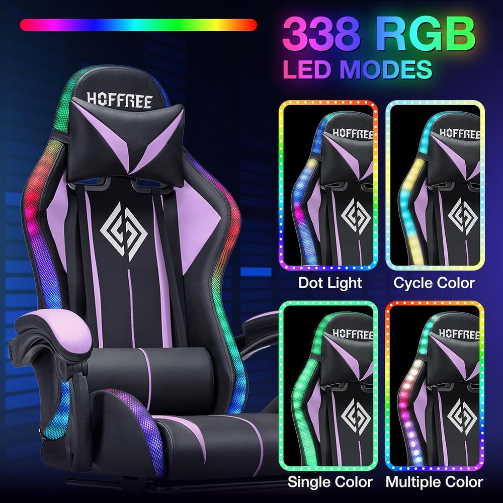 Ergonomische LED RGB gamingsto - Rgb Gaming Chair recensie en prijs