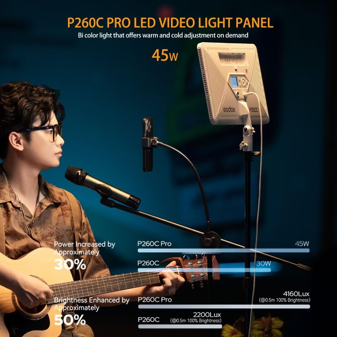 Godox P260C Pro LED-videolampp - Led Light Panel Stream recensie en prijs
