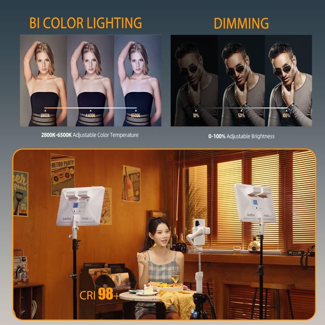 Godox P260C Pro LED-videolampp - Led Light Panel Stream recensie en prijs