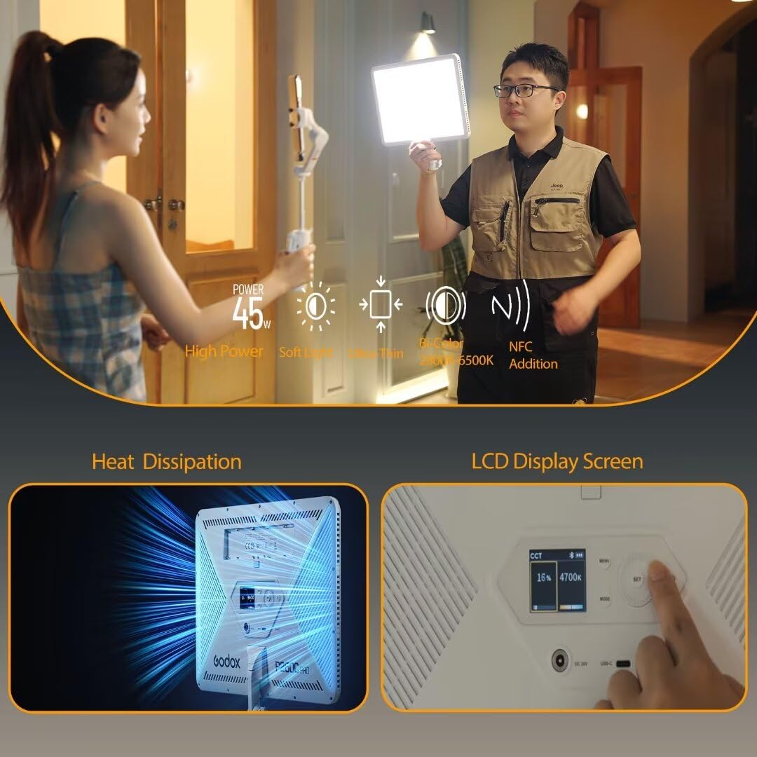 Godox P260C Pro LED-videolampp - Led Light Panel Stream recensie en prijs
