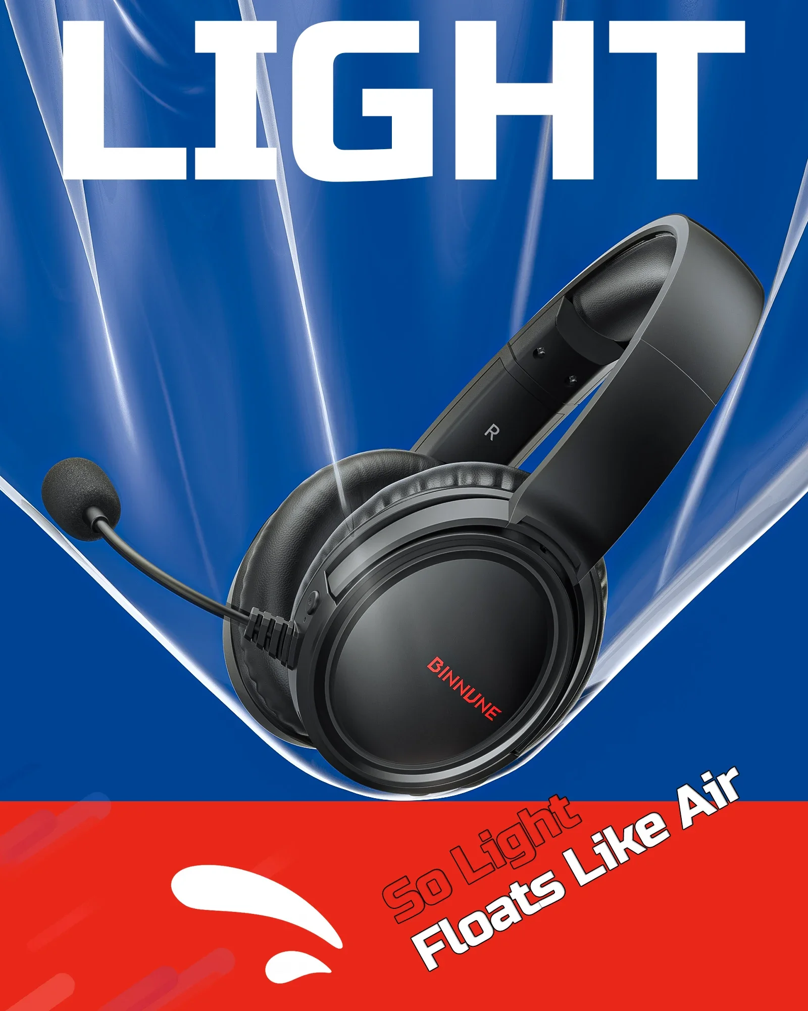 BINNUNE BW02 Draadloze Gaming  - Gaming Headset 7.1 recensie en prijs