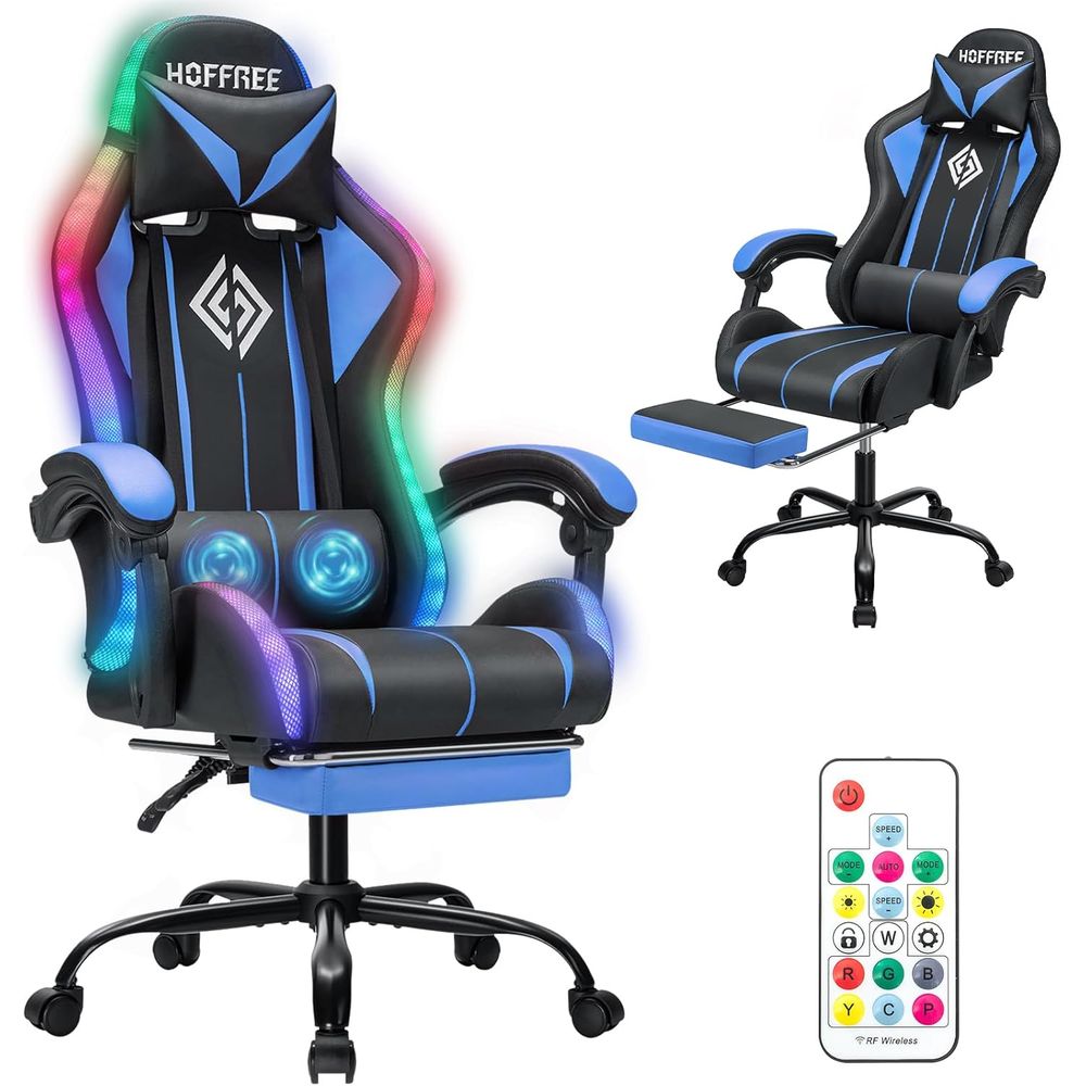 LED-gamingstoel met massage RG - Rgb Gaming Chair recensie en prijs