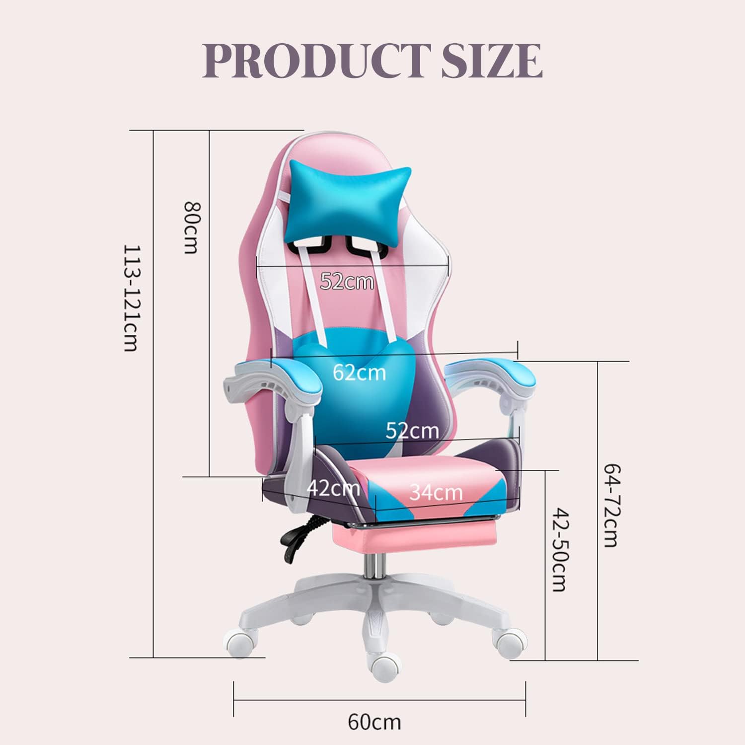 RGB LED-gamingstoel voor volwa - Rgb Gaming Chair recensie en prijs